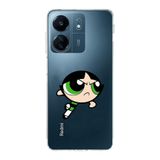 Manitoba Xiaomi Redmi 13C Uyumlu Buttercup Tasarımlı Baskılı Şeffaf Telefon Kılıfı