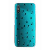 Manitoba Xiaomi Redmi 9A ile Uyumlu Müzik Notası Tasarımlı Baskılı Şeffaf Telefon Kılıfı