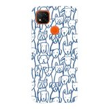 Manitoba Xiaomi Redmi 9C / 10A Uyumlu Baskılı Yumuşak Silikon Telefon Kılıfı, Köpek Deseni, Turuncu