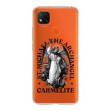 Manitoba Xiaomi Redmi 9C / 10A Uyumlu Baskılı Yumuşak Silikon Telefon Kılıfı, St. Michael The Archangel Carmelite, Turuncu
