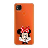 Manitoba Xiaomi Redmi 9C / 10A Uyumlu Baskılı Yumuşak Silikon Telefon Kılıfı, Turuncu, Minnie Mouse Desen