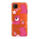 Manitoba Xiaomi Redmi 9C / 10A Uyumlu Baskılı Yumuşak Silikon Telefon Kılıfı, Turuncu, Pembe