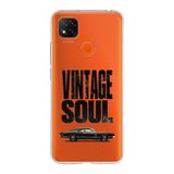 Manitoba Xiaomi Redmi 9C / 10A Uyumlu Baskılı Yumuşak Silikon Telefon Kılıfı, Turuncu, Vintage Soul Desen
