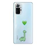 Manitoba Xiaomi Redmi Note 10 Pro Uyumlu Baskılı Yumuşak Silikon Şeffaf Telefon Kılıfı, Yeşil Desen