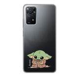 Manitoba Xiaomi Redmi Note 11 Pro/Note 12 Pro 4G ile Uyumlu Baby Yoda Tasarımlı Baskılı Şeffaf Telefon Kılıfı