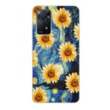Manitoba Xiaomi Redmi Note 11 Pro/Note 12 Pro 4G ile Uyumlu Baskılı Yumuşak Silikon Şeffaf Telefon Kılıfı, Ayçiçeği Deseni