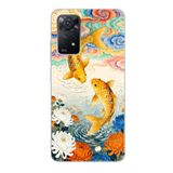 Manitoba Xiaomi Redmi Note 11 Pro/Note 12 Pro 4G ile Uyumlu Baskılı Yumuşak Silikon Şeffaf Telefon Kılıfı, Balık Desenli
