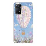 Manitoba Xiaomi Redmi Note 11 Pro/Note 12 Pro 4G ile Uyumlu Baskılı Yumuşak Silikon Şeffaf Telefon Kılıfı, Çiçek Balon Deseni