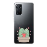 Manitoba Xiaomi Redmi Note 11 Pro/Note 12 Pro 4G ile Uyumlu Baskılı Yumuşak Silikon Şeffaf Telefon Kılıfı, Kaktüs Desen