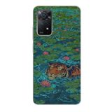 Manitoba Xiaomi Redmi Note 11 Pro/Note 12 Pro 4G ile Uyumlu Baskılı Yumuşak Silikon Şeffaf Telefon Kılıfı, Kaplan Desen