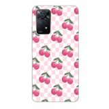 Manitoba Xiaomi Redmi Note 11 Pro/Note 12 Pro 4G ile Uyumlu Baskılı Yumuşak Silikon Şeffaf Telefon Kılıfı, Kiraz Desen