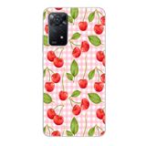 Manitoba Xiaomi Redmi Note 11 Pro/Note 12 Pro 4G ile Uyumlu Baskılı Yumuşak Silikon Şeffaf Telefon Kılıfı, Kiraz Desenli