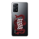Manitoba Xiaomi Redmi Note 11 Pro/Note 12 Pro 4G ile Uyumlu Baskılı Yumuşak Silikon Şeffaf Telefon Kılıfı, Kırmızı Desen
