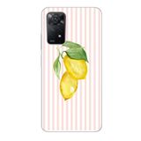 Manitoba Xiaomi Redmi Note 11 Pro/Note 12 Pro 4G ile Uyumlu Baskılı Yumuşak Silikon Şeffaf Telefon Kılıfı, Limon Desenli