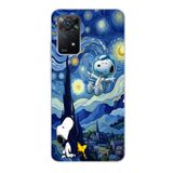 Manitoba Xiaomi Redmi Note 11 Pro/Note 12 Pro 4G ile Uyumlu Baskılı Yumuşak Silikon Şeffaf Telefon Kılıfı, Mavi Desen