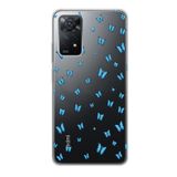 Manitoba Xiaomi Redmi Note 11 Pro/Note 12 Pro 4G ile Uyumlu Baskılı Yumuşak Silikon Şeffaf Telefon Kılıfı, Mavi Kelebek Deseni