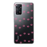 Manitoba Xiaomi Redmi Note 11 Pro/Note 12 Pro 4G ile Uyumlu Baskılı Yumuşak Silikon Şeffaf Telefon Kılıfı, Pembe Pati Deseni
