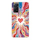 Manitoba Xiaomi Redmi Note 11 Pro/Note 12 Pro 4G ile Uyumlu Baskılı Yumuşak Silikon Şeffaf Telefon Kılıfı, Renkli Desen