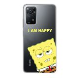 Manitoba Xiaomi Redmi Note 11 Pro/Note 12 Pro 4G ile Uyumlu Baskılı Yumuşak Silikon Şeffaf Telefon Kılıfı, Sarı Desen