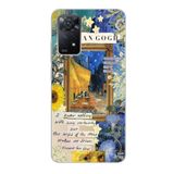 Manitoba Xiaomi Redmi Note 11 Pro/Note 12 Pro 4G ile Uyumlu Baskılı Yumuşak Silikon Şeffaf Telefon Kılıfı, Van Gogh Deseni