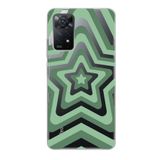 Manitoba Xiaomi Redmi Note 11 Pro/Note 12 Pro 4G ile Uyumlu Baskılı Yumuşak Silikon Şeffaf Telefon Kılıfı, Yeşil Desen