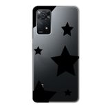 Manitoba Xiaomi Redmi Note 11 Pro/Note 12 Pro 4G ile Uyumlu Baskılı Yumuşak Silikon Şeffaf Telefon Kılıfı, Yıldız Deseni