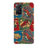 Manitoba Xiaomi Redmi Note 11 Pro/Note 12 Pro 4G ile Uyumlu Baskılı Yumuşak Silikon Telefon Kılıfı, Çok Renkli
