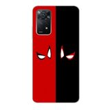 Manitoba Xiaomi Redmi Note 11 Pro/Note 12 Pro 4G ile Uyumlu Baskılı Yumuşak Silikon Telefon Kılıfı, Kırmızı-Siyah Desen
