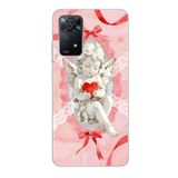 Manitoba Xiaomi Redmi Note 11 Pro/Note 12 Pro 4G ile Uyumlu Baskılı Yumuşak Silikon Telefon Kılıfı, Pembe, Melek Desen