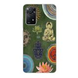 Manitoba Xiaomi Redmi Note 11 Pro/Note 12 Pro 4G ile Uyumlu Baskılı Yumuşak Silikon Telefon Kılıfı, Yeşil Desen