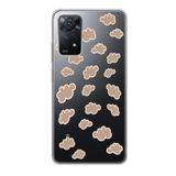 Manitoba Xiaomi Redmi Note 11 Pro/Note 12 Pro 4G ile Uyumlu Bulutlar Tasarımlı Baskılı Şeffaf Telefon Kılıfı