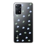 Manitoba Xiaomi Redmi Note 11 Pro/Note 12 Pro 4G ile Uyumlu Çiçekler Tasarımlı Baskılı Şeffaf Telefon Kılıfı