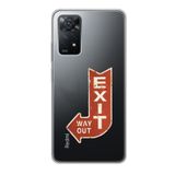 Manitoba Xiaomi Redmi Note 11 Pro/Note 12 Pro 4G ile Uyumlu Exit Tasarımlı Baskılı Şeffaf Telefon Kılıfı