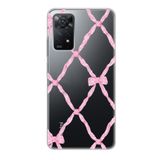 Manitoba Xiaomi Redmi Note 11 Pro/Note 12 Pro 4G ile Uyumlu Fiyonk Tasarımlı Baskılı Şeffaf Telefon Kılıfı