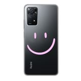 Manitoba Xiaomi Redmi Note 11 Pro/Note 12 Pro 4G ile Uyumlu Gülen Yüz Tasarımlı Baskılı Şeffaf Telefon Kılıfı