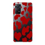 Manitoba Xiaomi Redmi Note 11 Pro/Note 12 Pro 4G ile Uyumlu İnek Desen Baskılı Şeffaf Silikon Telefon Kılıfı