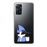 Manitoba Xiaomi Redmi Note 11 Pro/Note 12 Pro 4G ile Uyumlu Mordecai Tasarımlı Baskılı Şeffaf Telefon Kılıfı