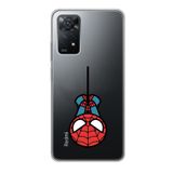 Manitoba Xiaomi Redmi Note 11 Pro/Note 12 Pro 4G ile Uyumlu Örümcek Tasarımlı Baskılı Şeffaf Telefon Kılıfı
