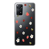 Manitoba Xiaomi Redmi Note 11 Pro/Note 12 Pro 4G ile Uyumlu Papatya Arı Tasarımlı Baskılı Şeffaf Telefon Kılıfı