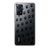 Manitoba Xiaomi Redmi Note 11 Pro/Note 12 Pro 4G ile Uyumlu Pati Tasarımlı Baskılı Şeffaf Telefon Kılıfı