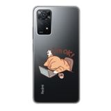 Manitoba Xiaomi Redmi Note 11 Pro/Note 12 Pro 4G ile Uyumlu Sevimli Kedi Tasarımlı Baskılı Şeffaf Telefon Kılıfı