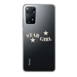 Manitoba Xiaomi Redmi Note 11 Pro/Note 12 Pro 4G ile Uyumlu Star Girl Tasarımlı Baskılı Şeffaf Telefon Kılıfı