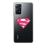 Manitoba Xiaomi Redmi Note 11 Pro/Note 12 Pro 4G ile Uyumlu Superman Baskılı Şeffaf Silikon Telefon Kılıfı
