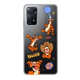 Manitoba Xiaomi Redmi Note 11 Pro/Note 12 Pro 4G ile Uyumlu Tigger Tasarımlı Baskılı Şeffaf Telefon Kılıfı