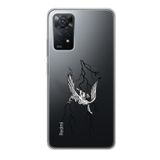 Manitoba Xiaomi Redmi Note 11 Pro/Note 12 Pro 4G ile Uyumlu Yıldırım Tasarımlı Baskılı Şeffaf Telefon Kılıfı