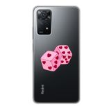 Manitoba Xiaomi Redmi Note 11 Pro/Note 12 Pro 4G ile Uyumlu Zarlar Tasarımlı Baskılı Şeffaf Telefon Kılıfı
