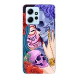 Manitoba Xiaomi Redmi Note 12 4G ile Uyumlu Aşk Tasarımlı Baskılı Şeffaf Silikon Telefon Kılıfı, Çok Renkli