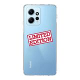 Manitoba Xiaomi Redmi Note 12 4G ile Uyumlu Limited Edition Tasarımlı Baskılı Şeffaf Telefon Kılıfı