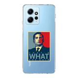 Manitoba Xiaomi Redmi Note 12 4G ile Uyumlu Michael Scott Tasarımlı Baskılı Şeffaf Telefon Kılıfı