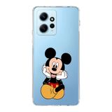 Manitoba Xiaomi Redmi Note 12 4G ile Uyumlu Mickey Tasarımlı Baskılı Şeffaf Telefon Kılıfı